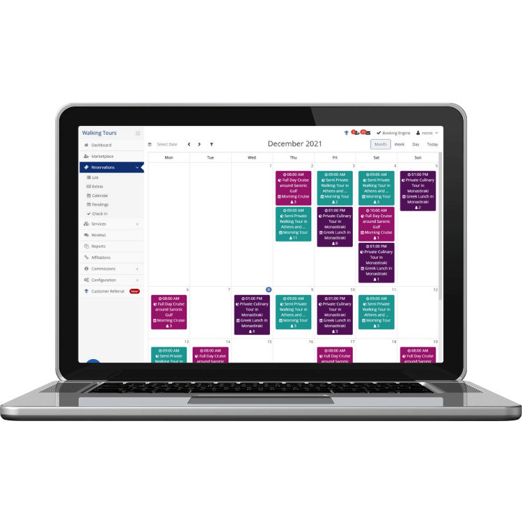 Reservation calendar